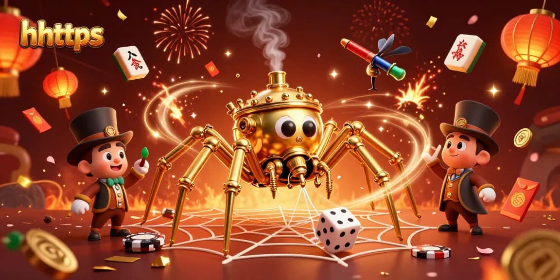 Engage with the hhttps casino world where a golden spider weaves fortunes and captures lucky moments.