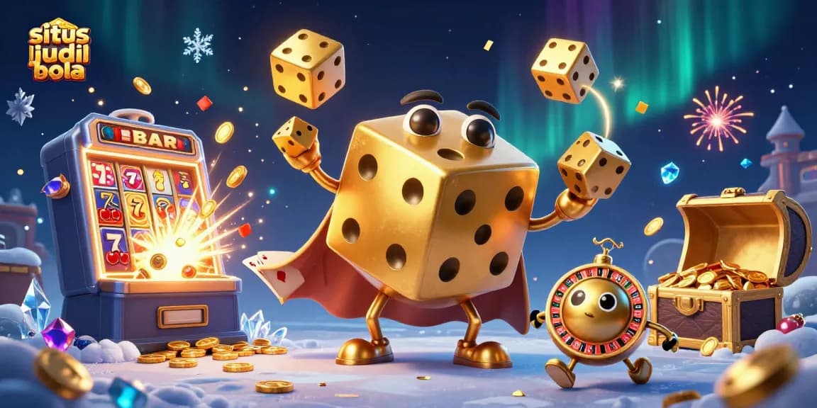 Experience thrilling moments with situs judi bola's 3D characters and casino elements in vibrant action.