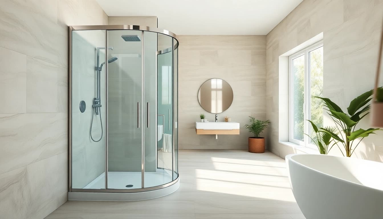 Erleben Sie die Eleganz der duschkabine 100x100 mit modernem Design und stilvollen Akzenten.