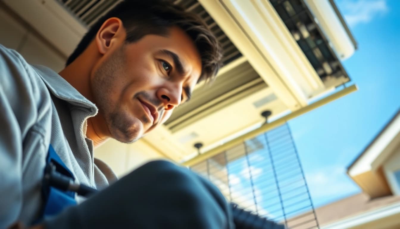 Experienced technician performing HVAC Repair Tampa services with precision and care.