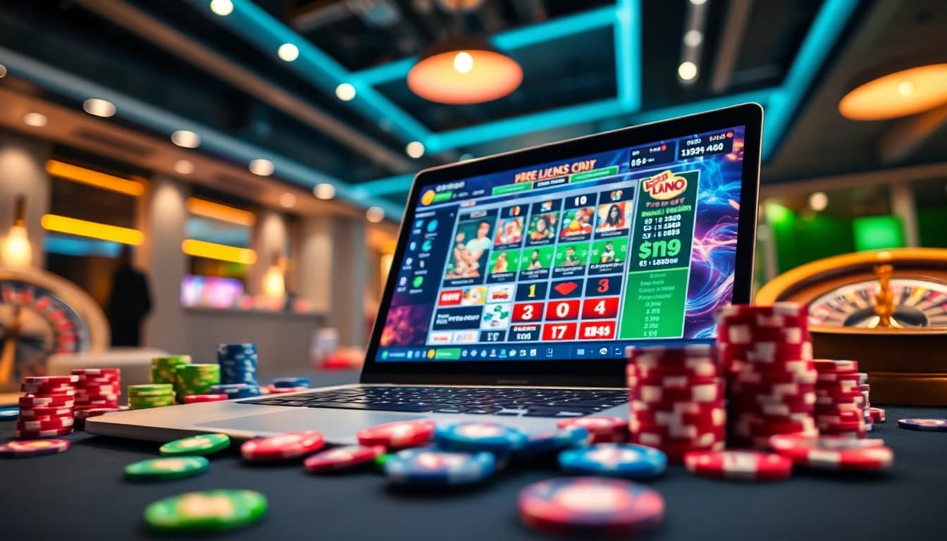 Engaging illustration of the Best crypto casino bonus in a vibrant online gaming environment.