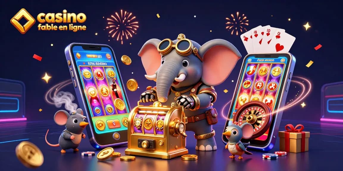 Jouez à des jeux excitants et gagnez dans un casino fiable en ligne avec des machines à sous vibrantes, des confettis et des personnages steampunk !