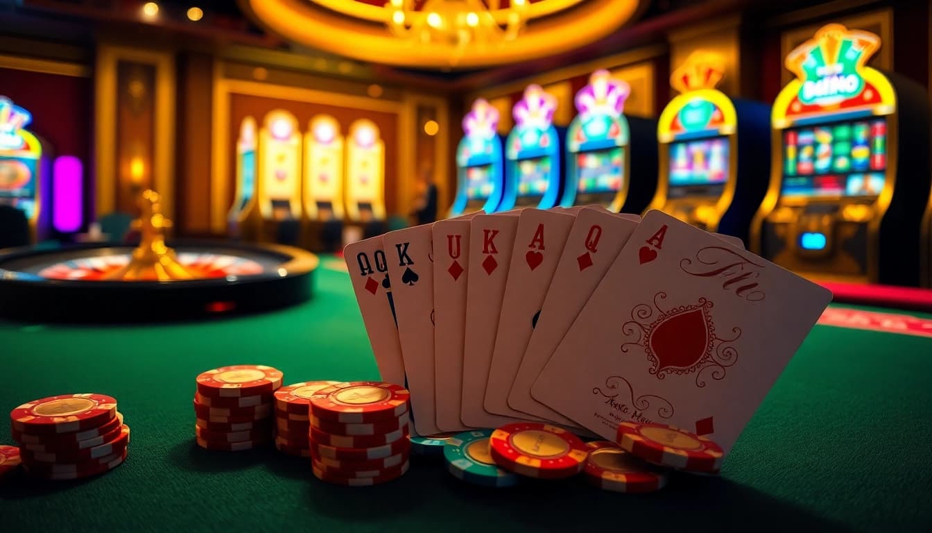 Vivez une excitation à enjeux élevés dans un casino en ligne France luxueux avec des éléments de jeu vibrants.