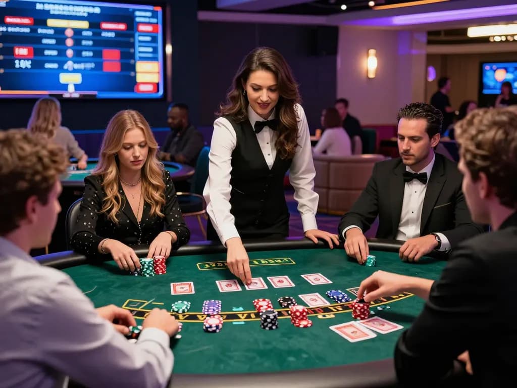 Exciting Go88 online gaming experience with diverse players at a live dealer table