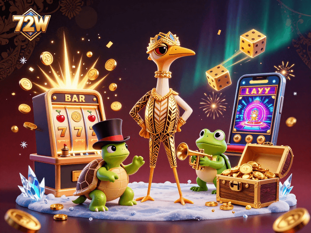 72W oferece jogos emocionantes em um mundo de cassino digital vibrante e luxuoso.