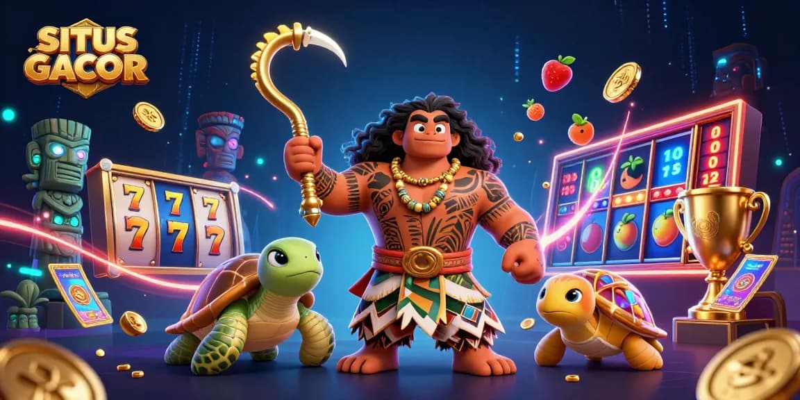SITUS GACOR engages players with dynamic slot games featuring vibrant characters and symbols.