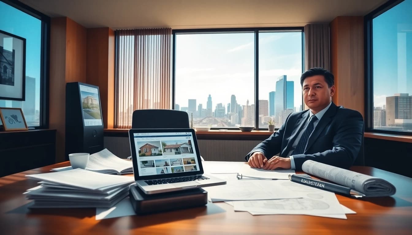Brooklyn Real Estate Lawyer reviewing property documents in a professional setting.