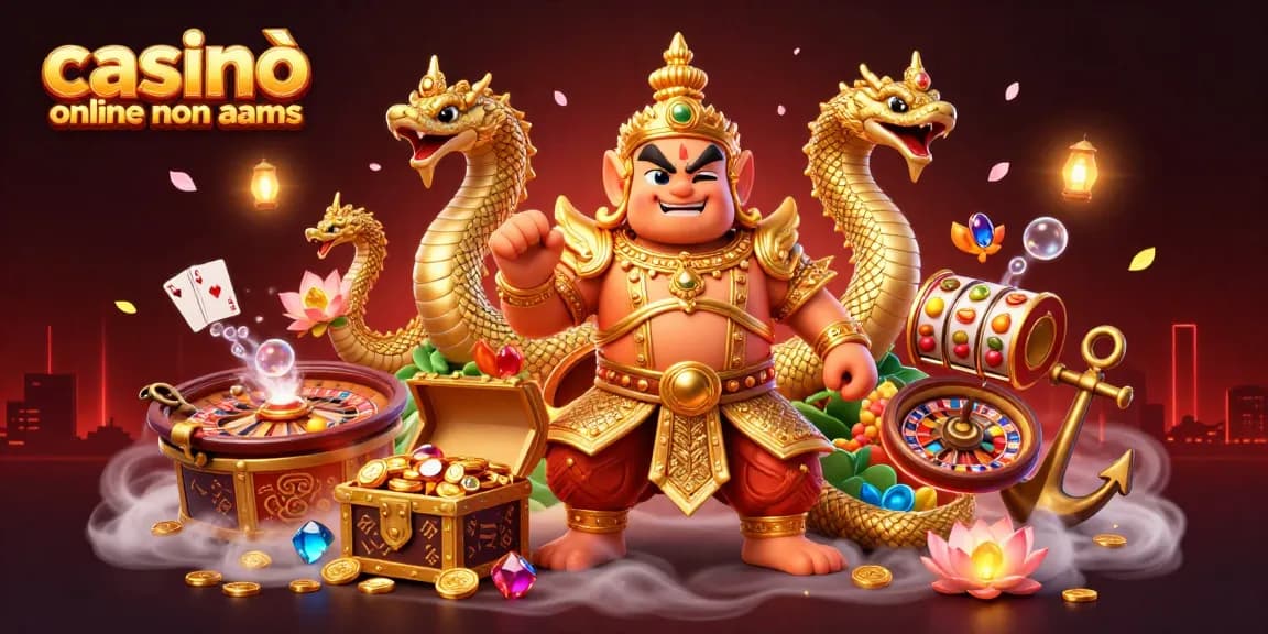 Esplora il vivace mondo dei casinò online non aams con personaggi vivaci ed elementi di gioco.