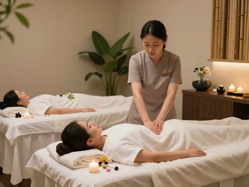 Serene massage therapy studio highlighting the benefits of https://www.makangs.com/region/국내/서울-/마사지-스웨디시 with tranquil ambiance and experienced therapists.