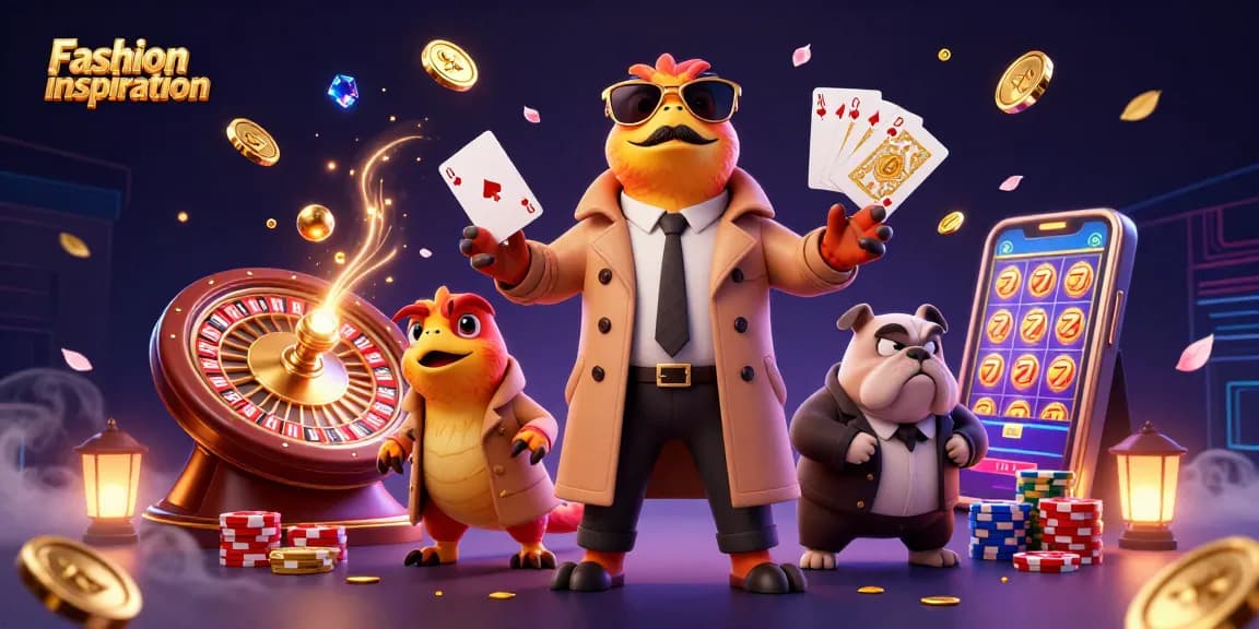 Engage with thrilling gaming action in this Fashion inspiration casino scene featuring raptors in disguise.