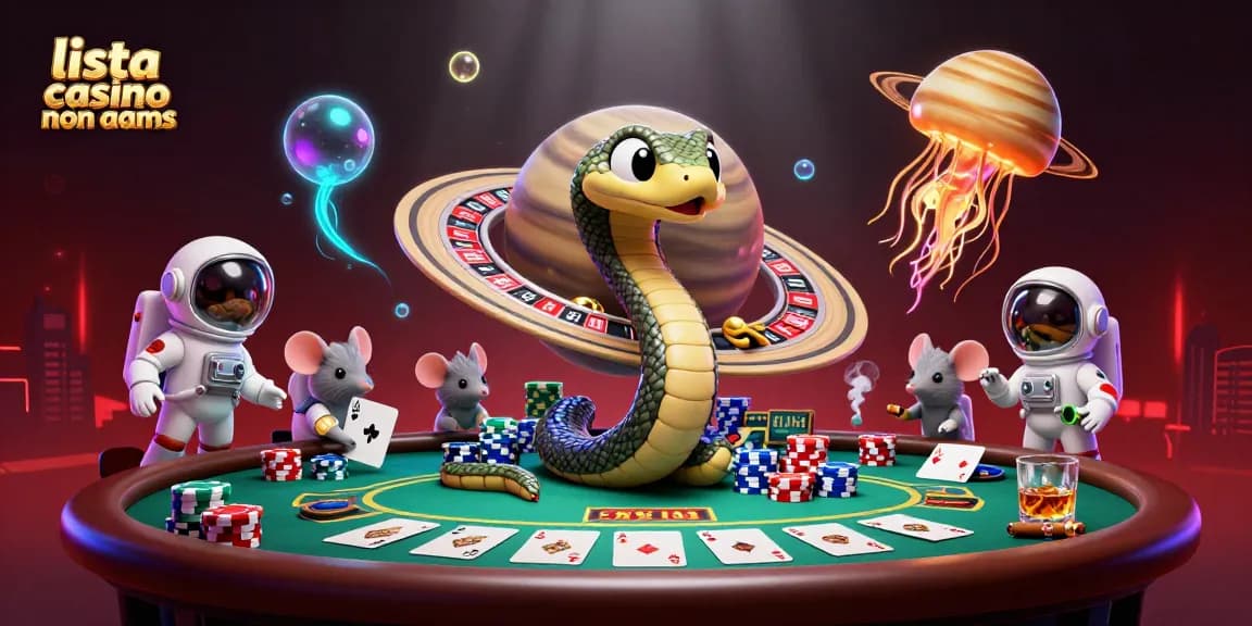 Giocatori nel casinò senza licenza AAMS mentre scommettono su Saturno e la sua roulette cosmica.