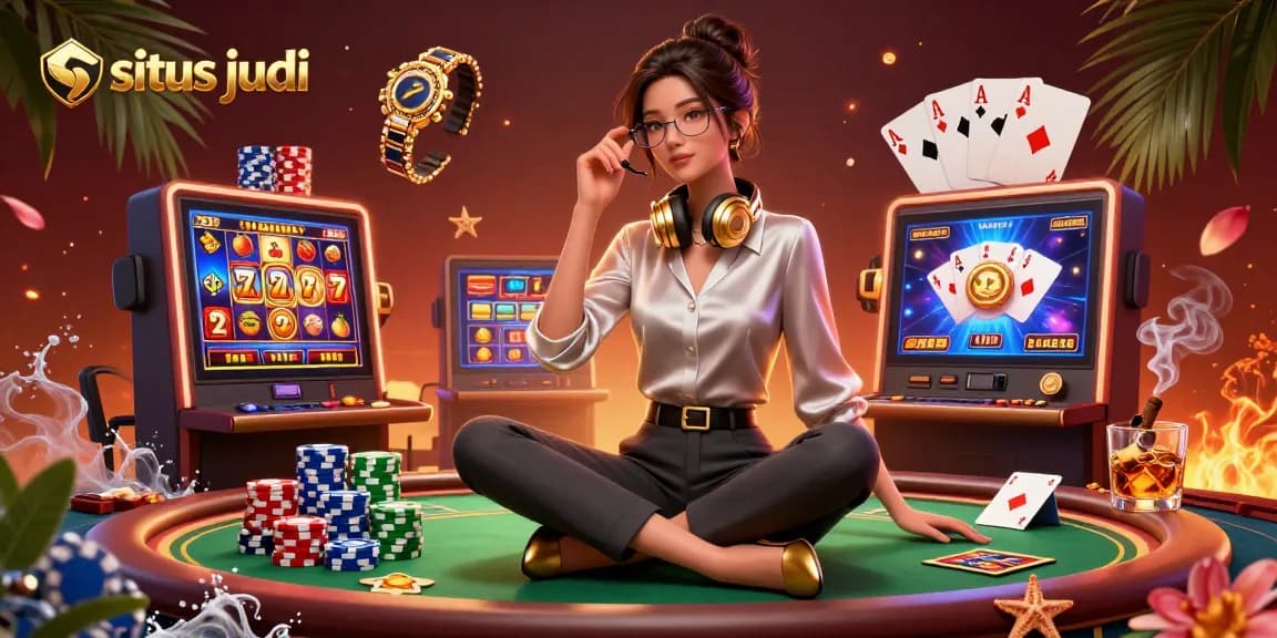 Engage in exhilarating situs judi experiences with vibrant slot reels and exciting gaming elements.