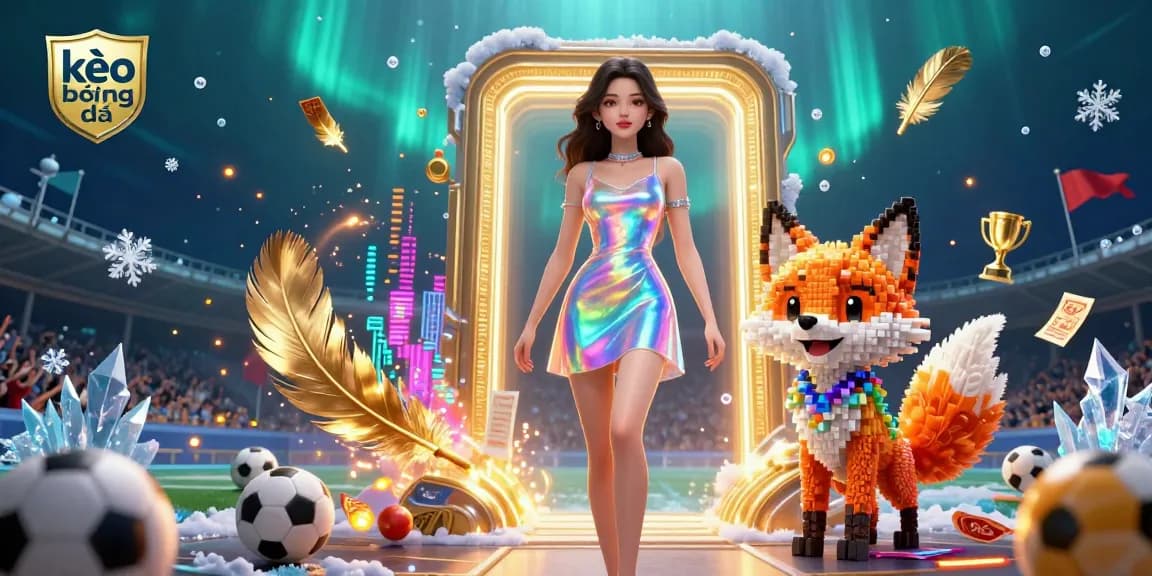 Engage in kèo bóng đá betting with vibrant sports elements and energetic atmosphere.