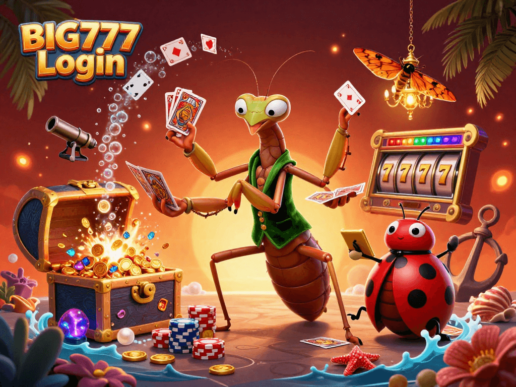 Visualisasikan pengalaman menghibur dengan BIG777 Login melalui mantis dan croupier di kasino