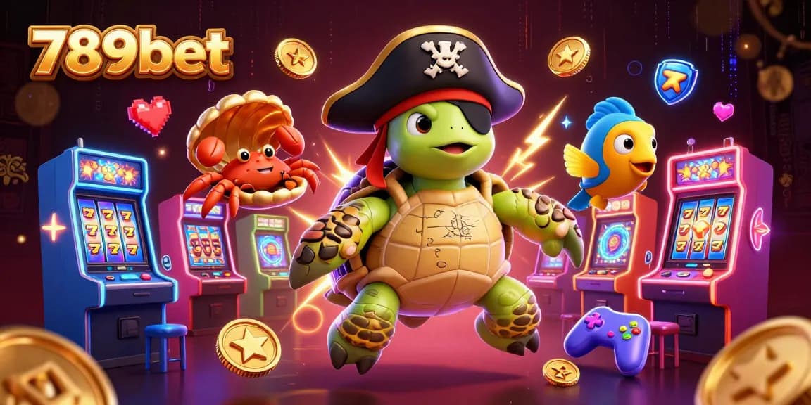 Engage with 789bet's thrilling slot scene featuring playful characters and casino excitement.