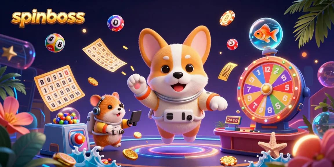 Juega en spinboss con un corgi astronauta flotando en un casino espacial lleno de premios y diversión.
