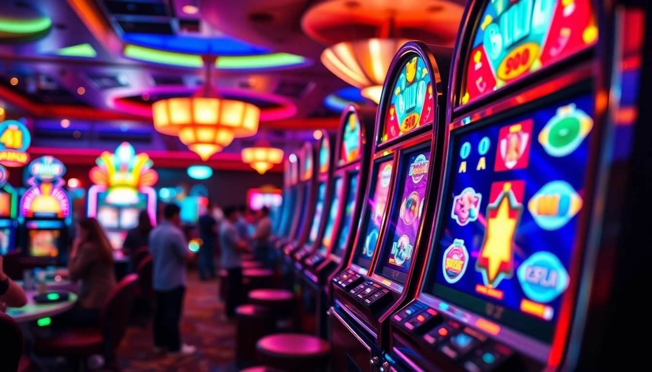 Rasakan slot gacor yang menggairahkan di ruang permainan kasino yang mewah.