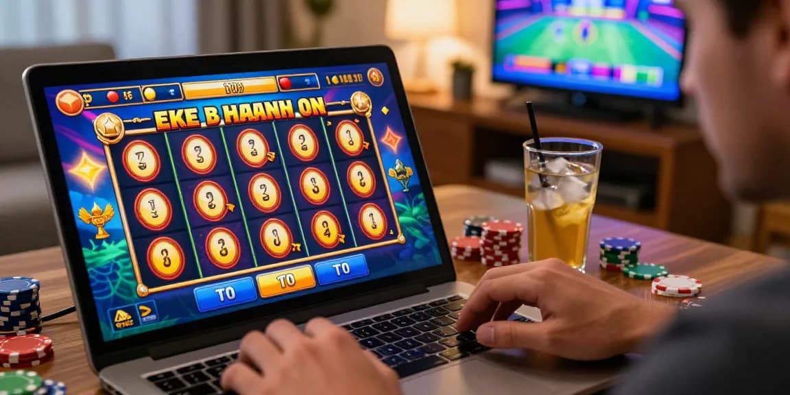 Exciting online gaming experience showcasing Slot Deposit 5000 gameplay with vibrant animations and enthusiastic player.