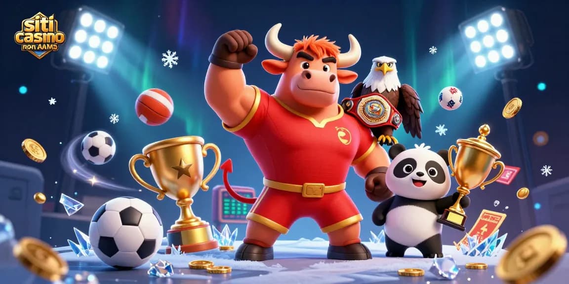 Siti casino non AAMS presenta una scena di gioco coinvolgente con personaggi animati che celebrano la vittoria in mezzo all'emozione a tema casino.