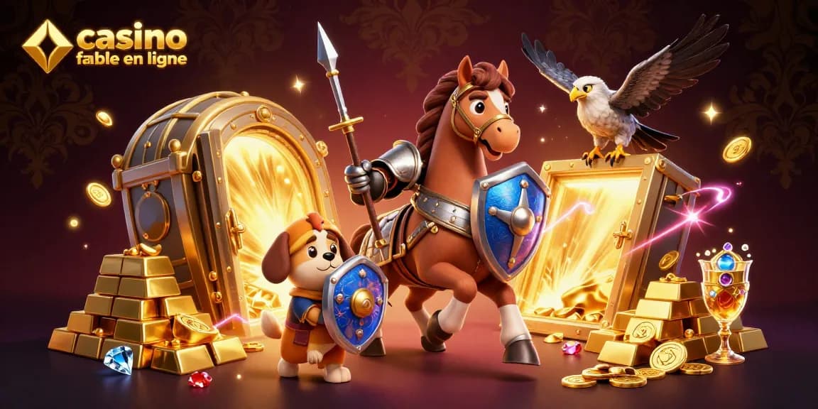 Participez à une action passionnante au casino fiable en ligne avec de vibrants chevaliers 3D, des trésors et des éléments dynamiques.