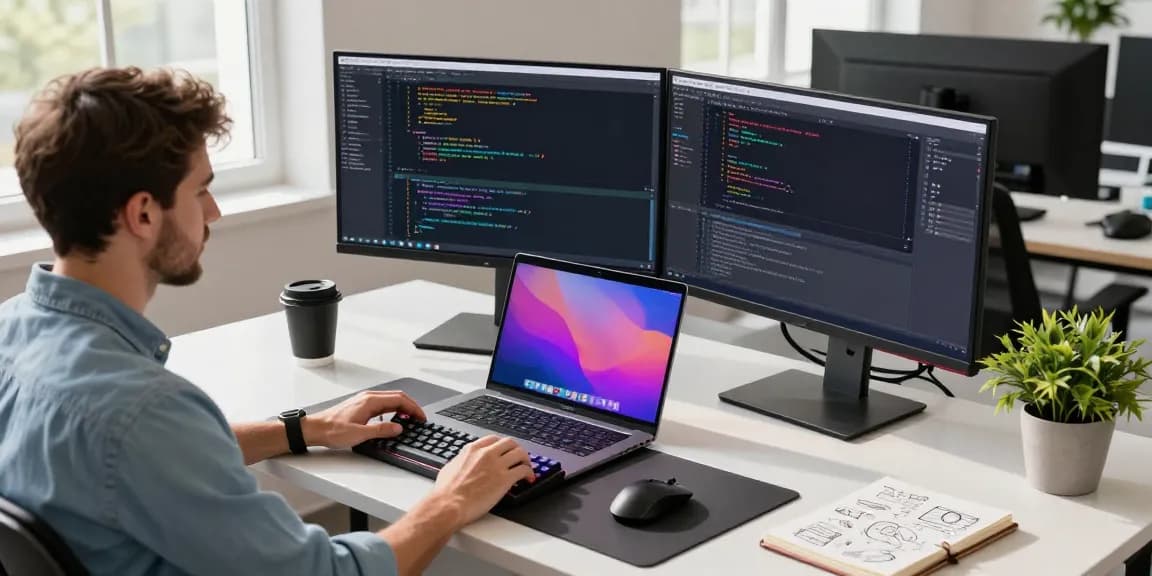 Effective 截图软件下载 in a modern tech workspace with coding environment and professional tools.