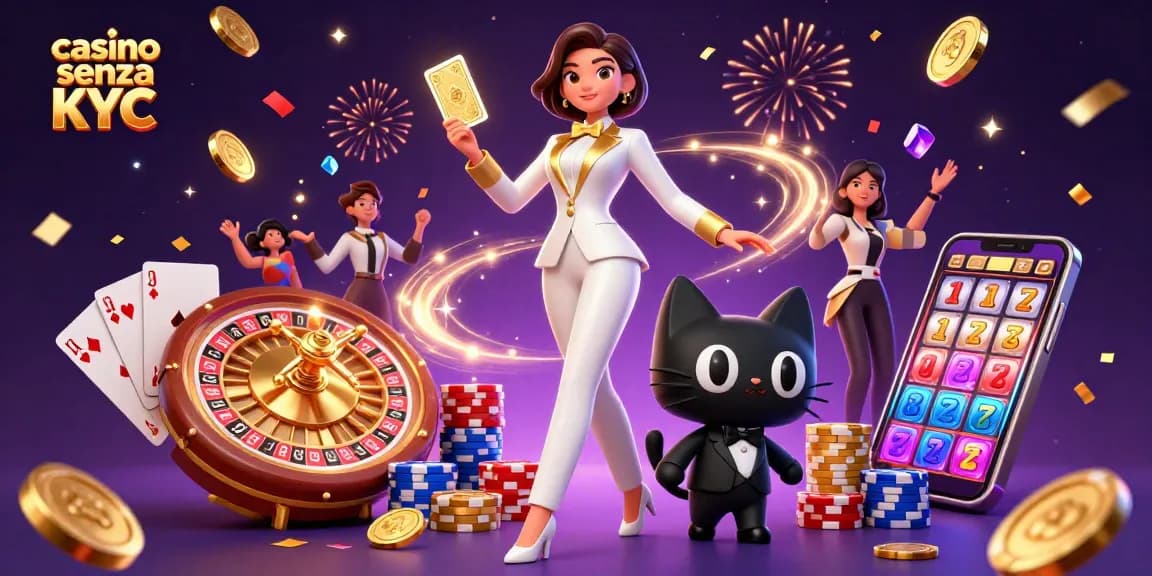 Vivi un gameplay emozionante nei casino senza KYC con croupier glamour e alte puntate!
