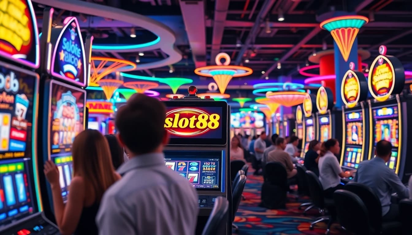 Menangkan hadiah menarik dengan slot88 gacor di mesin slot kasino yang ramai.