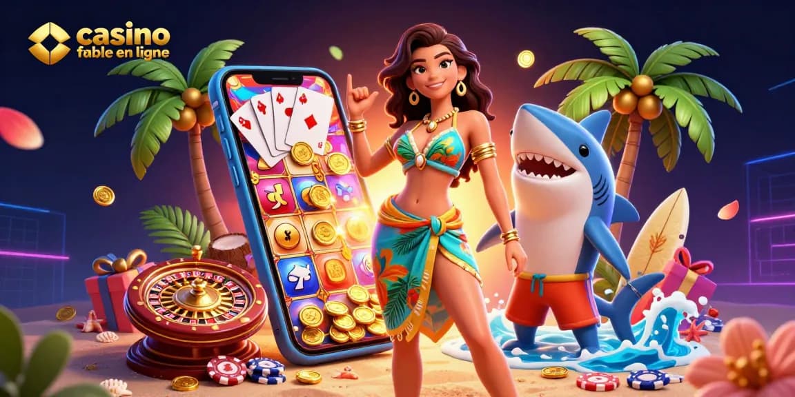Plongez dans le monde captivant du casino fiable en ligne avec des jeux de machine à sous vibrants et des personnages festifs.