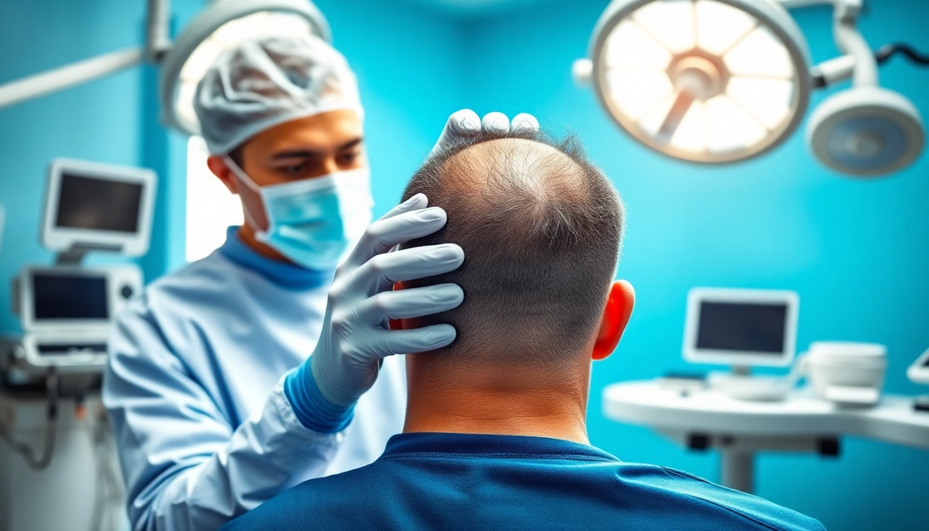 Hair transplant Istanbul procedure highlighting expert care in a modern clinic setting.