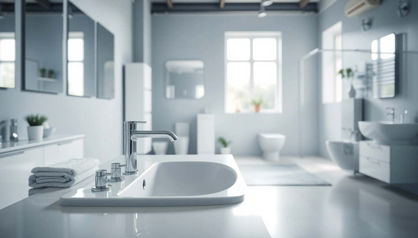 Moderne Sanitärinstallation von sonni sanitär GmbH in stilvollem Badezimmer mit eleganten Armaturen.