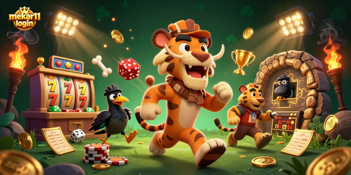 Experience the thrill of winning at mekar11 login with our prehistoric casino adventure showing unique characters and elements.