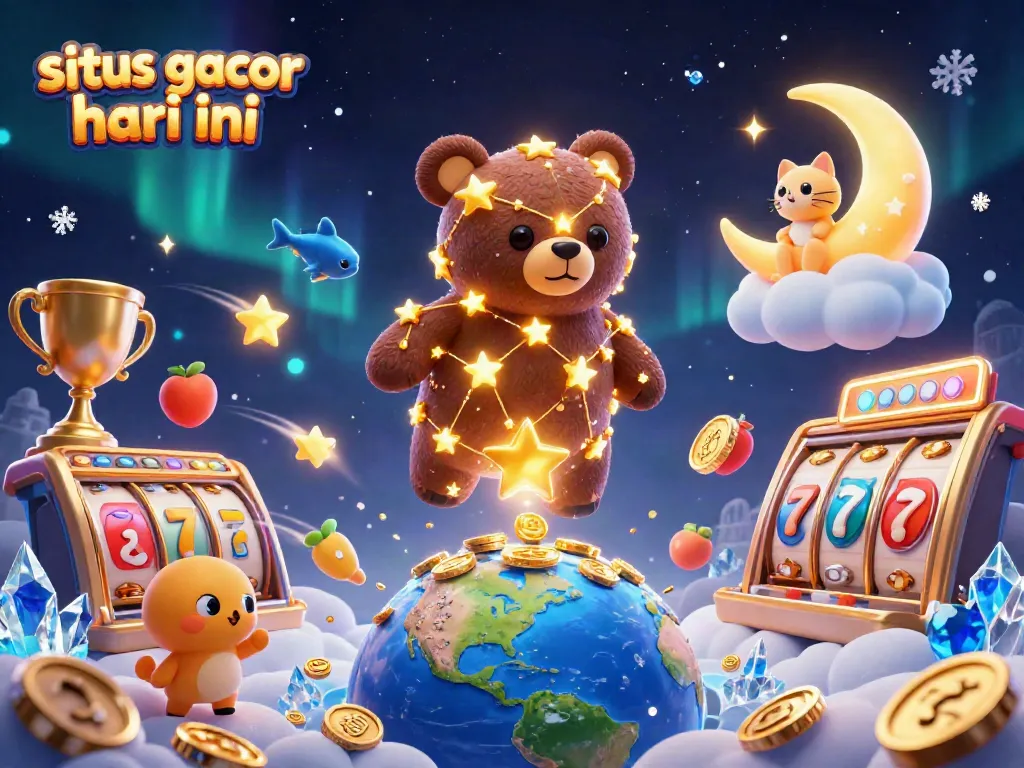 Simak slot gacor hari ini dengan beragam simbol kemenangan dalam ilusi 3D cerah.
