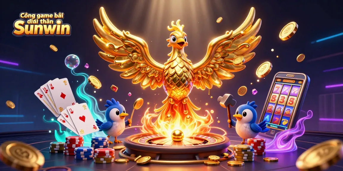 Play the exciting Cổng game bài đổi thưởng Sunwin with a dynamic 3D casino scene full of action and winnings.