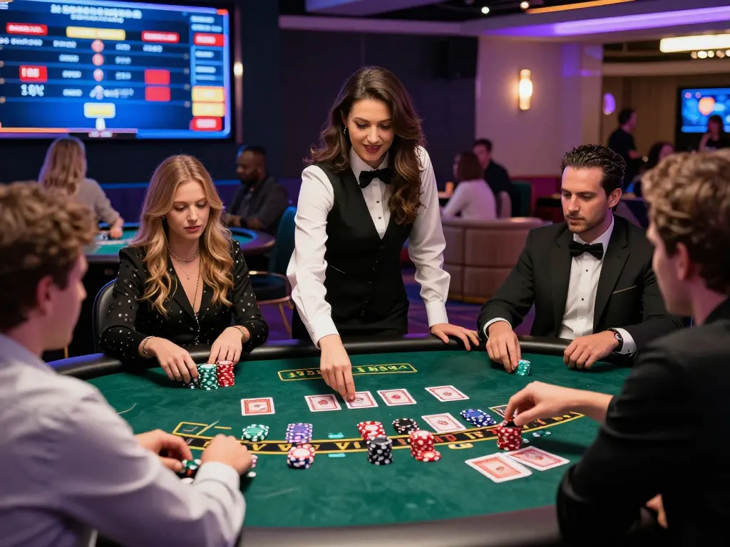 Exciting Go88 online gaming experience with diverse players at a live dealer table