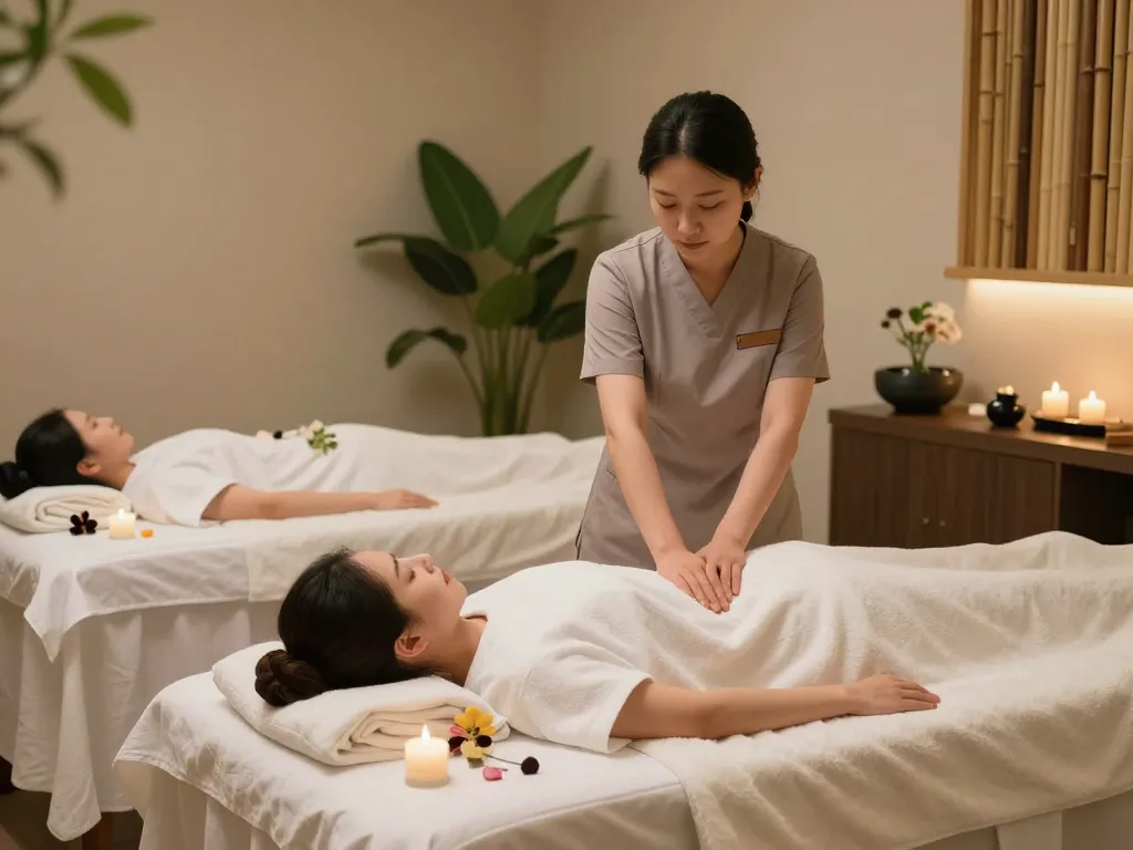 Serene massage therapy studio highlighting the benefits of https://www.makangs.com/region/국내/서울-/마사지-스웨디시 with tranquil ambiance and experienced therapists.