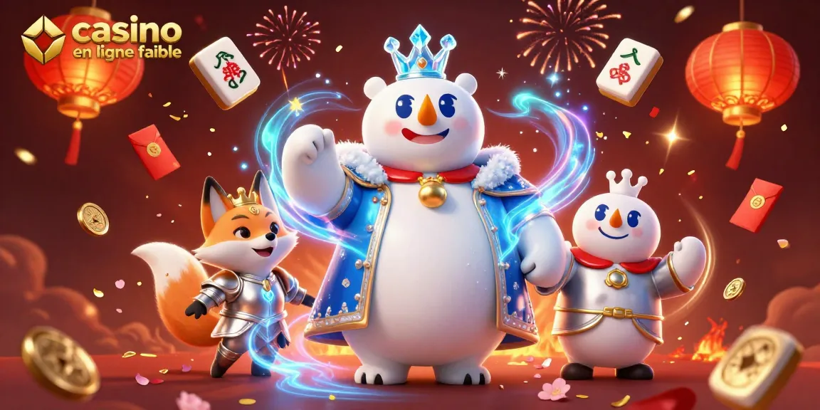 Profitez des jeux dans un casino en ligne fiable avec une scène festive animée.