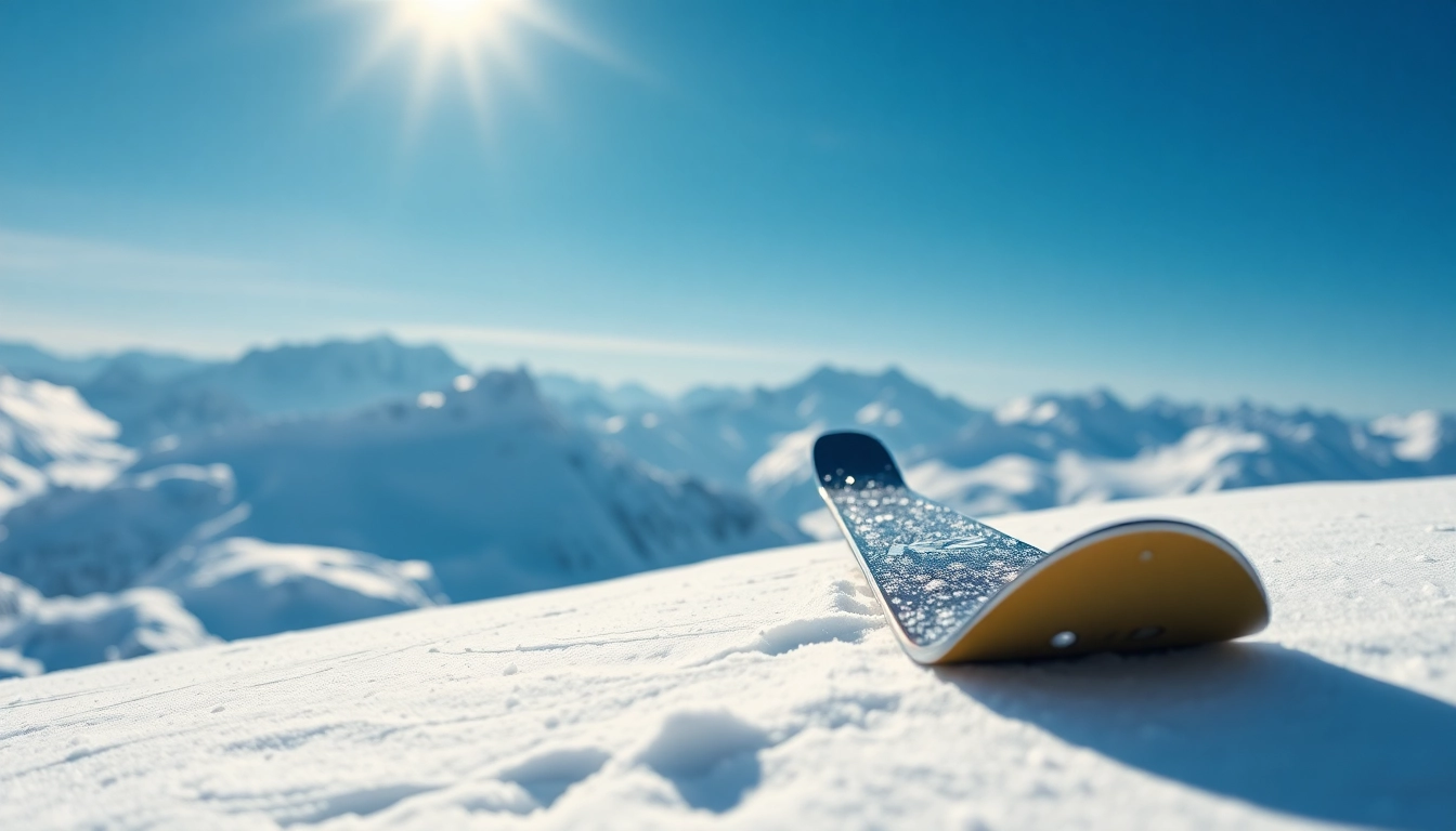 K2 skis showcasing their sleek design against a snowy mountain backdrop, capturing winter adventure.
