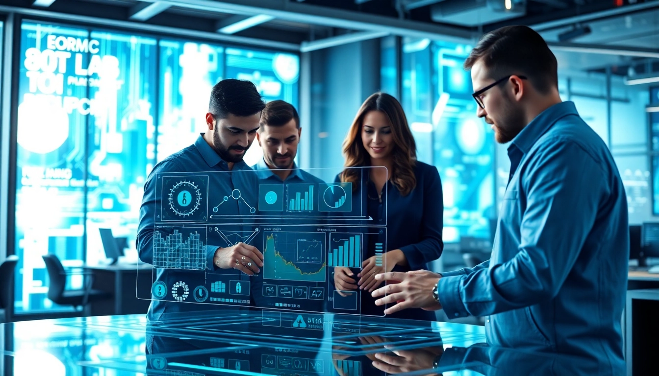 Illustration of EORMC in AI blockchain development, showcasing teamwork and innovation.