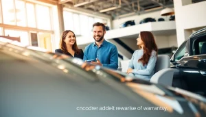 Can I buy an extended warranty after I buy my car? Sales associate helps customers discuss options.