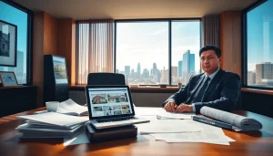 Brooklyn Real Estate Lawyer reviewing property documents in a professional setting.