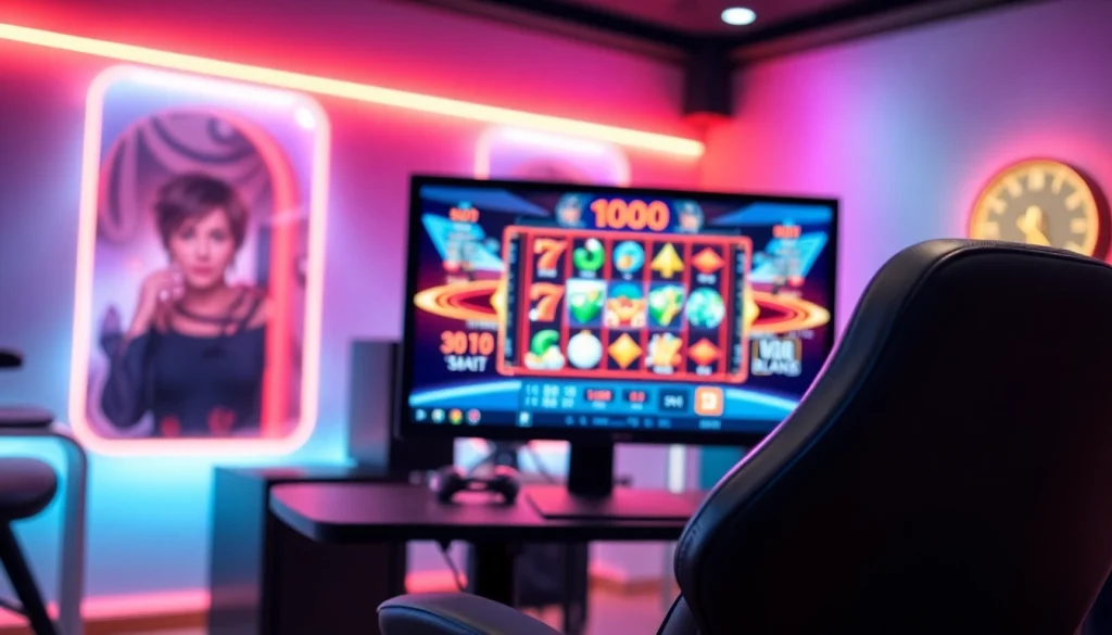 Menangkan slot deposit 1000 dengan setup gaming modern dan pencahayaan dinamis.