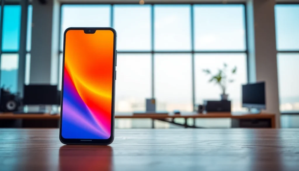 Xiaomi telefon w nowoczesnym biurze, podkreślający jego funkcje i innowacyjny design.