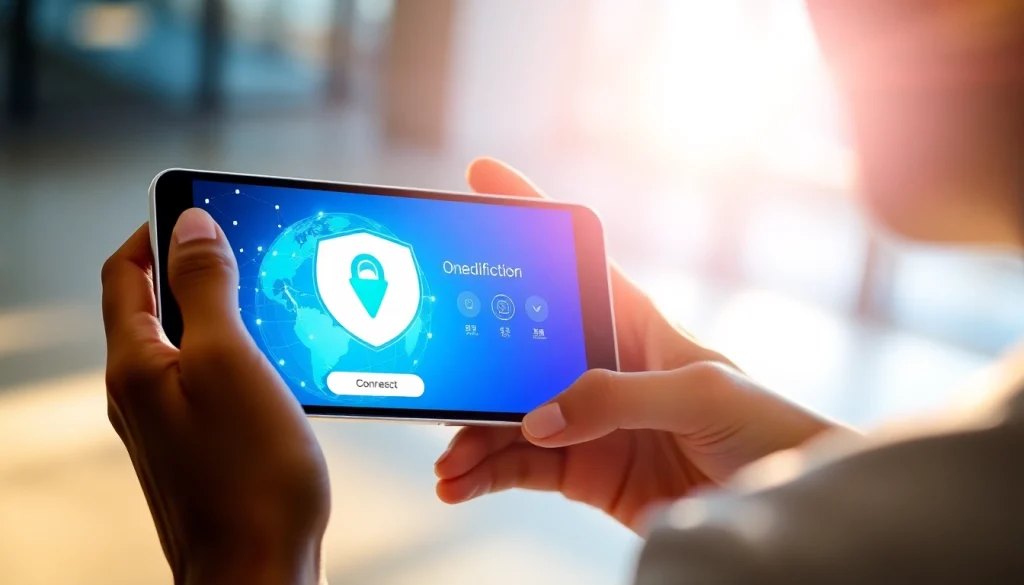 快连 VPN 应用界面，展示无缝一键连接与全球服务器访问。